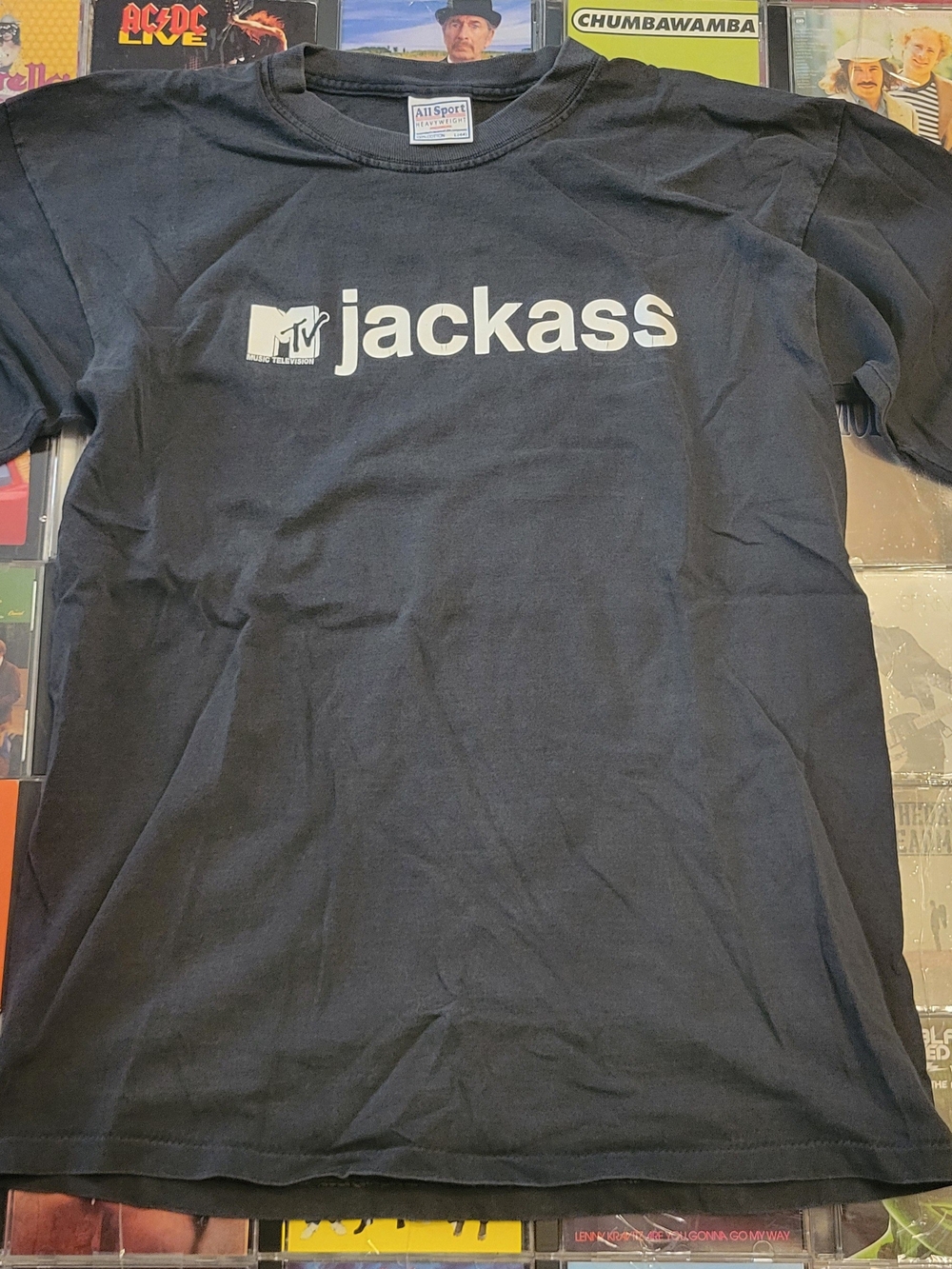 2001 MTV Jackass Black Logo Tee
